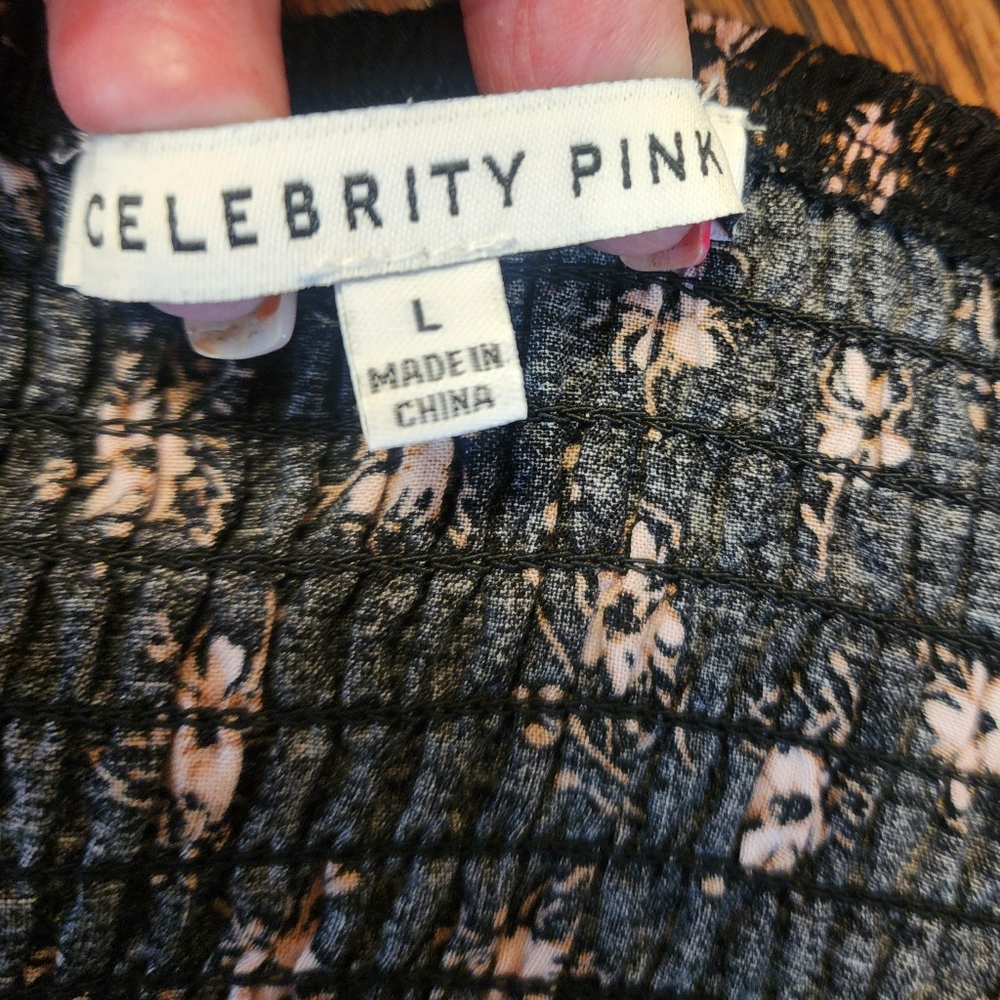 Celebrity Pink Floral Black Dress NWT - Picture 13 of 14